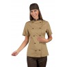 GIACCA LADY ROYAL manica corta BISCOTTO+MORO 65% Pol. 35% Cot. ISACCO 057615M