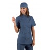 GIACCA LADYCHEF manica corta JEANS 100 % COTTON ISACCO 057577M