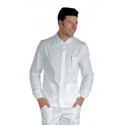 Tunic CORFÙ SUPER STRETCH White 97% COTTON  3% SPANDEX ISACCO 055078