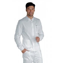 Tunic CORFÙ Knitted wrist SUPER STRETCH White 97% COTTON  3% SPANDEX ISACCO 055078P