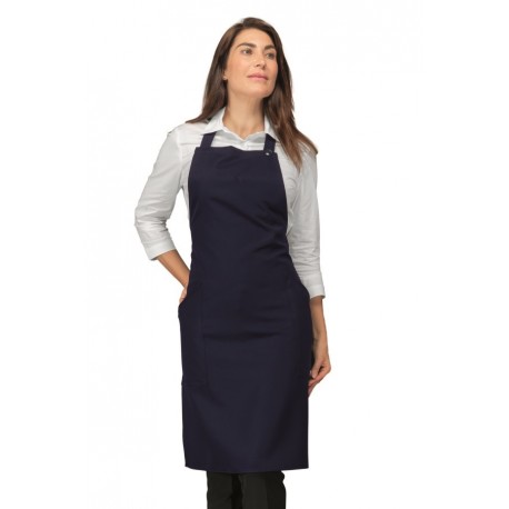 Schürze CHAMPAGNE Blau 100% Polyester ISACCO 088002