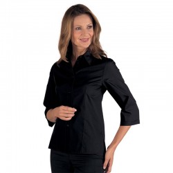 Camicetta tenerife stretch 3/4 nera ISACCO 025401T - 