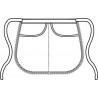 Grembiule con pizzo con tasche ISACCO 083000 - 