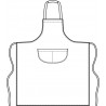 Grembiule big pettorina Bianco ISACCO 087999 - 