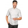 GIACCA BELFAST BIANCO manica corta 65% POLIESTERE 35% COTONE - ISACCO 057200M