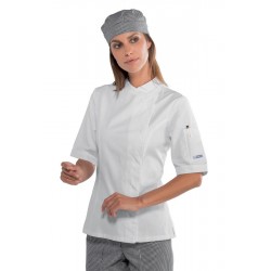GIACCA LADY SNAPS EXTRALIGHT manica corta SUPER STRETCH BIANCO