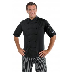 GIACCA PANAMA SLIM MEZZA MANICA NERO 65% Pol. 35% Cot. ISACCO 058201M