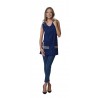 Scamiciato Donna Lizzy Blu Siggi