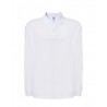 Polo regular manica lunga bianca