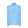 Polo regular manica lunga Sky Blu