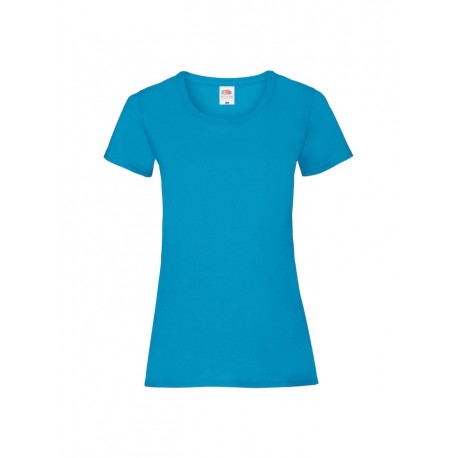 T-SHIRT DONNA VALUEWEIGHT COLOURS - AZZURRO