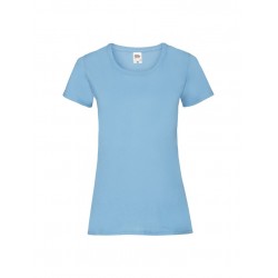 T-SHIRT DONNA VALUEWEIGHT COLOURS - BLU COBALTO