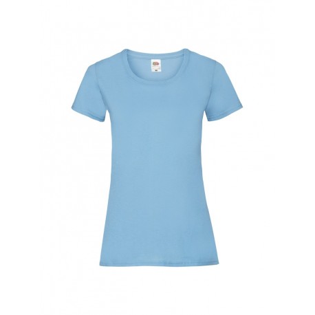 T-SHIRT DONNA VALUEWEIGHT COLOURS - BLU COBALTO