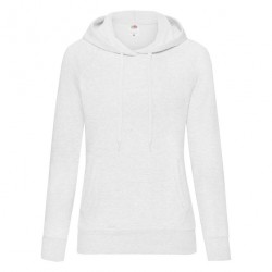 Felpa Cappuccio Leggera Donna Bianca
