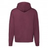 Felpa Cappuccio Zip Bordeaux