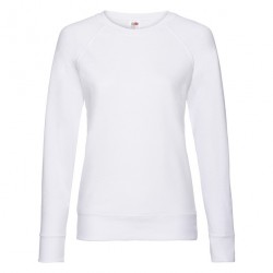 Felpa Raglan Leggera Donna Bianca