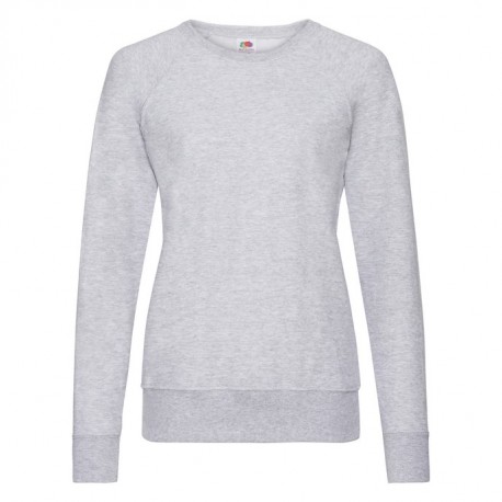Felpa Raglan Leggera Donna Grigio Melange