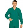 Casacca collo a v verde m/l ISACCO 045904