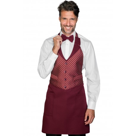 Apron Victor Burgundy + Murano 03 ISACCO 037213
