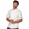 Giacca Cuoco Dubai Bianco + Rossa 65% Poliestere  35% Cotone ISACCO 059967