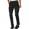 Pantalone Super Stretch Slim Zip Unisex Nero 97% Cotone 3% Spandex ISACCO 043679