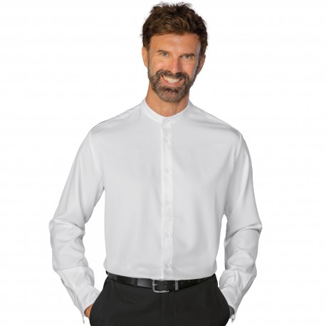 Camicia Detroit Unisex Tecnostretch Bianco 96% Poliestere 4% Spandex ISACCO 061710