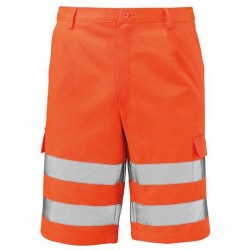 Bermuda Alta Visibilità Arancione Fluo