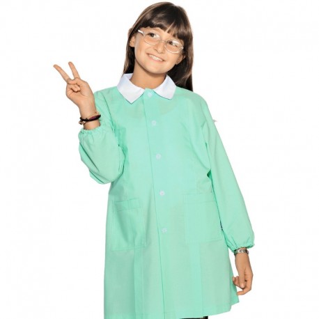 grembiule asilo verde acqua