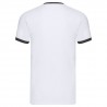 T-shirt ringer bianco con profili neri