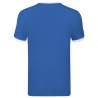 T-shirt ringer blu royal profilo bianco