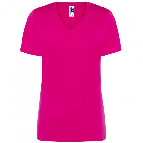Regular lady v-neck fucsia