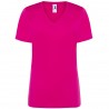Regular lady v-neck fucsia