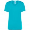 REGULAR LADY V-NECK turchese