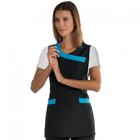 Casacca malibù nero + turchese