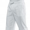 Pantalone con elastico Bianco Cotone ISACCO 044000 - 