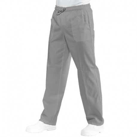 Pantalone c/elastico Pol/Cot. 125 grigio ISACCO 044012
