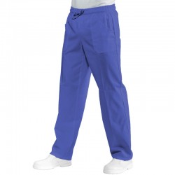 Pantalone con elastico Cotone Azzurro ISACCO 044400