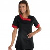 Casacca estetista delhi nero profilo rosso