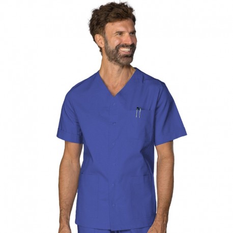 CASACCA ZUOZ manica corta AZZURRO 100 % COTTON ISACCO 041206M