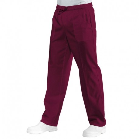 PANTALONE CON ELASTICO BORDEAUX