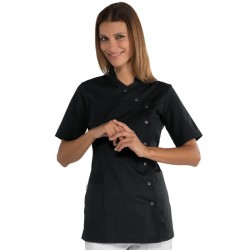 Casacca nizza m/m bottoni a pressione nero