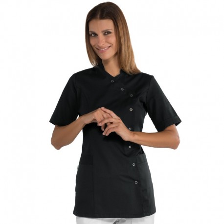 Casacca nizza m/m bottoni a pressione nero