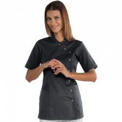 Tunic NIZZA   short sleeves   UPERDRY Black 100% Polyester SUPERDRY Microfiber ISACCO 012281M