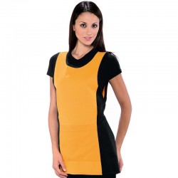 Casacca papeete nera+albicocca ISACCO 013013