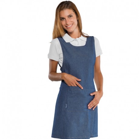 Kasack PAPEETE LONG JEANS 100 % COTTON ISACCO 013577