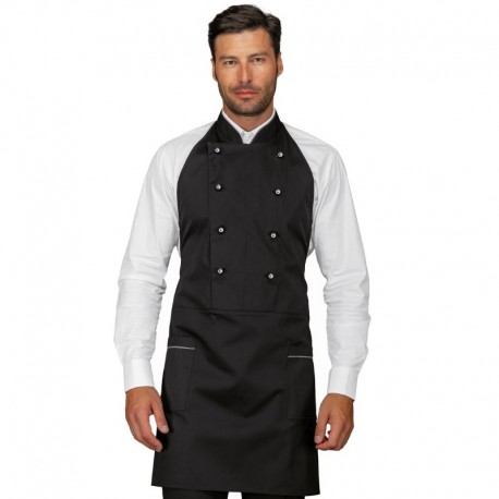 Apron ASSUAN Black + Grey 65% Pol. 35% Cot. ISACCO 037312