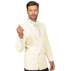 GIACCA DOPPIO PETTO COLLO LANCIA - CREMA