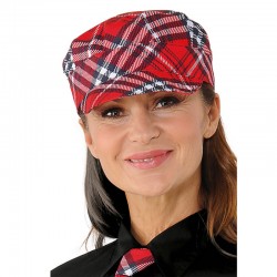 CAPPELLO SAM TARTAN COLOURS - Rosso