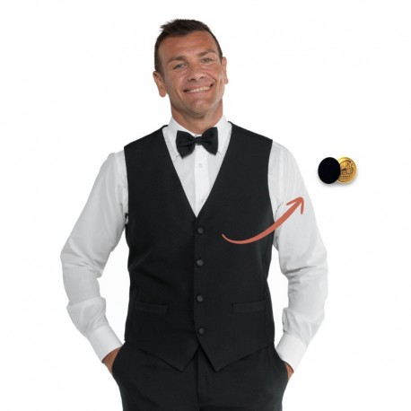 Weste Unisex Schwarz 5Xl ISACCO 033001C