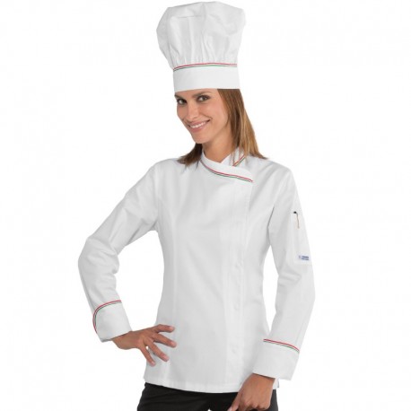 GIACCA LADY SNAPS  BIANCO